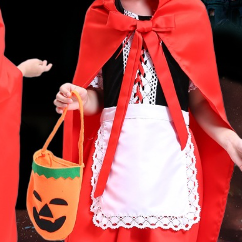 Halloween cosplay children's costume new makeup dance party performance dress girl Little Red Riding Hood dress princess dress baby clothe girl d