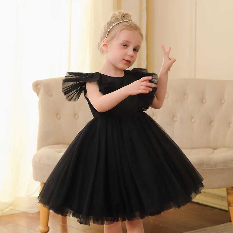 3-10 Girls Sleeveless Dress Children Simple Princess Dress Girls Summer Short Dress Event Performance Birthday Party Dresses Z250904