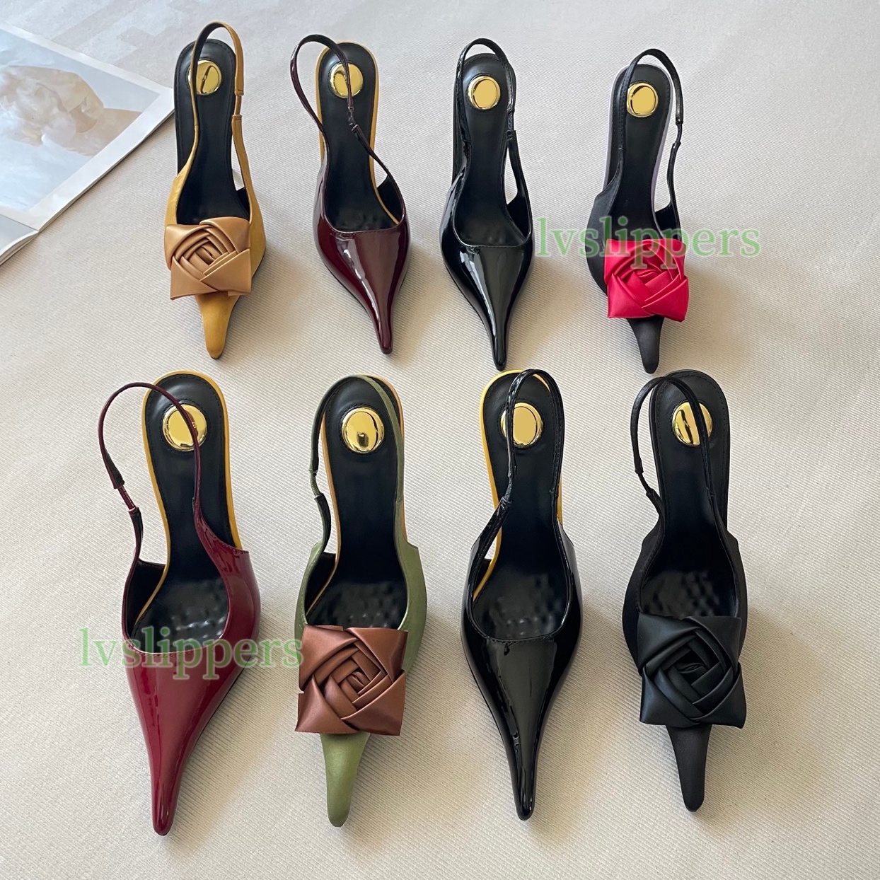 Designer High heeled shoes Woman Heel Genuine Leather Heels With letters Luxury Heels Lady Womens Stiletto Heel Party Wedding high heels Black Golden Gold