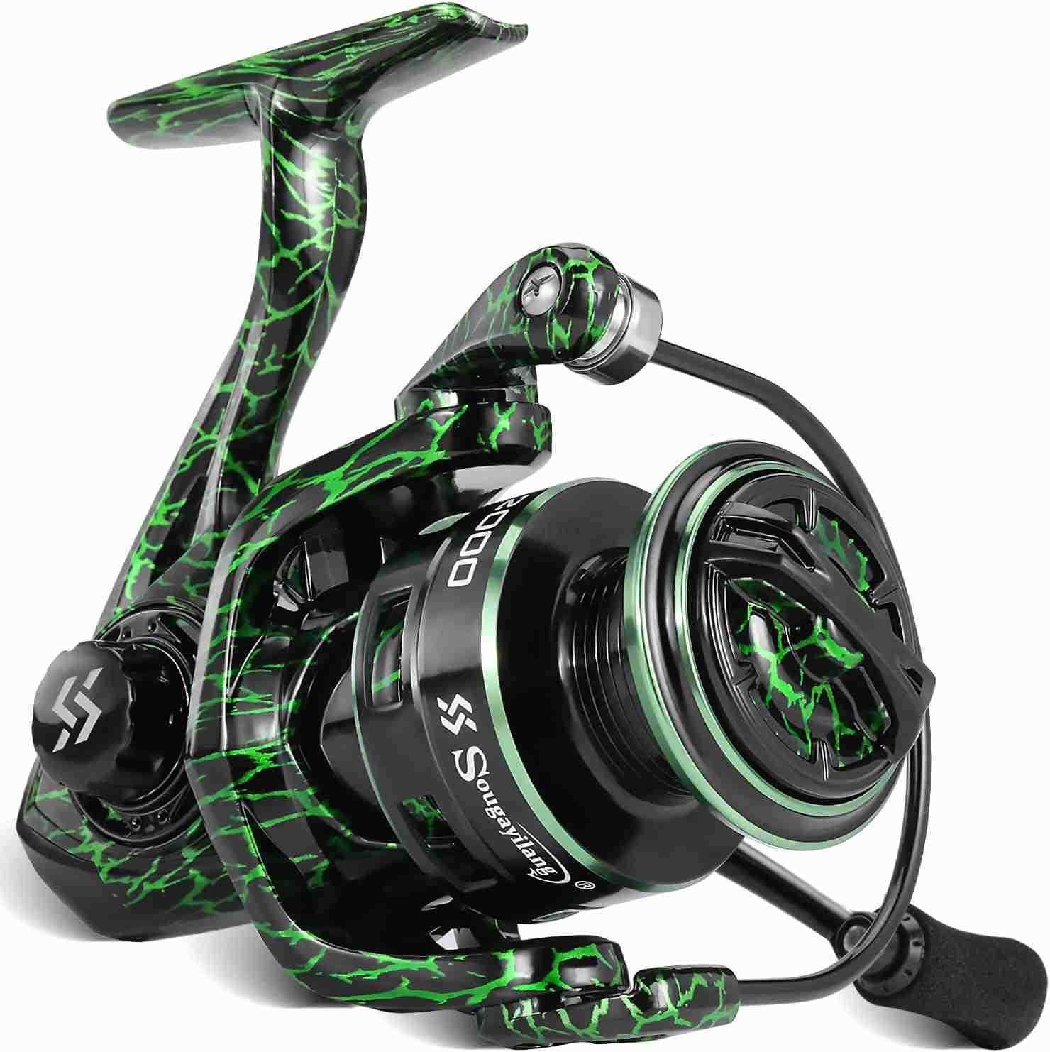 Fishing Reel Ultralight Spinning Reels with Graphite Frame 521 High Speed for Saltwater or Freshwater Fishing W250904