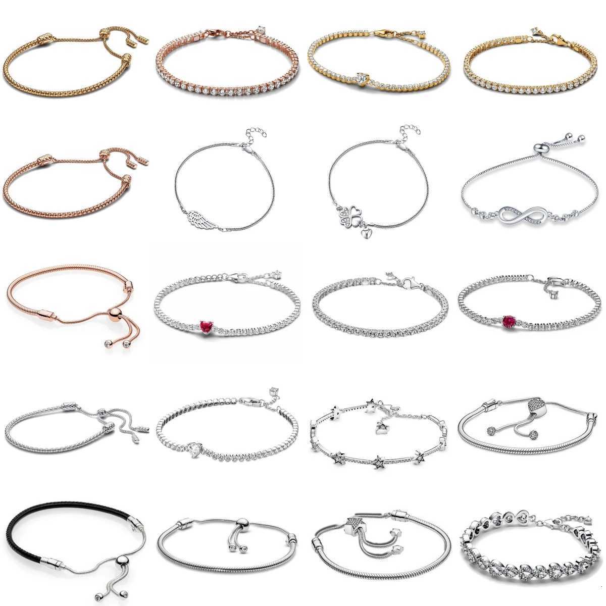 2025 New Popular Shining FivePointed Heart Ruby Adjustable Bracelet Fit Original Charm DIY Bead Charm For Women Jewelry Making W250904