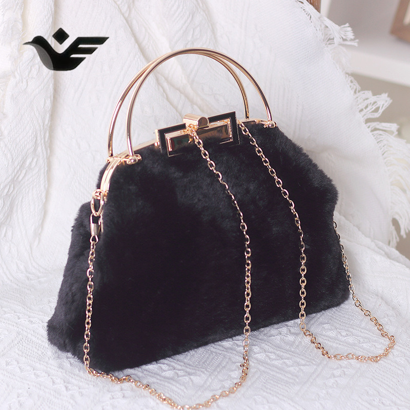 Feiyan Free Shipping New Designer Bag Luxury Shopping Bag Real Fur Rex Rabbit Fur Fashionable Stylish Trendy Women's Bag Handbag Shoulder Crossbo