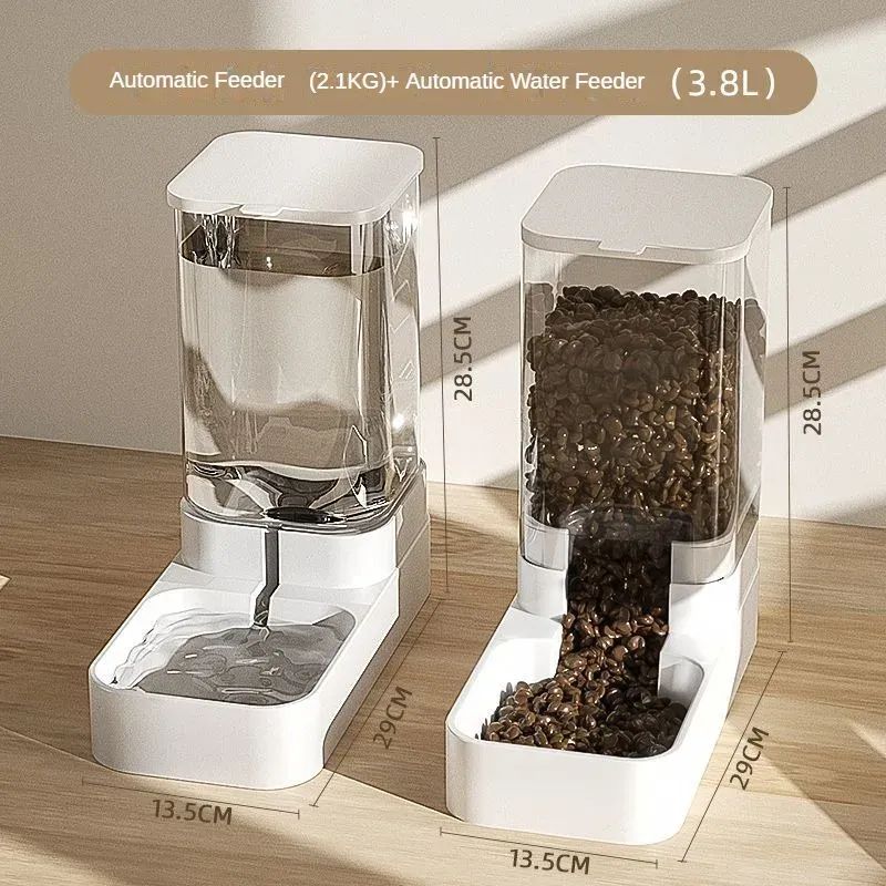 Cat dog water dispenser Cat food automatic feeder Cat bowl Dog bowl supplies Cat and pet water dispenser