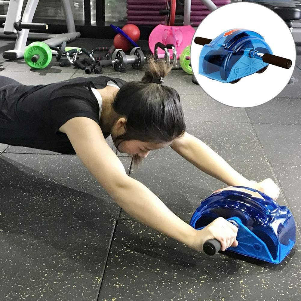 Ab Roller for Abs Workout Abdominal Exercise Rollers with 4 Wheels Muscle Exerciser for Women Men W250904