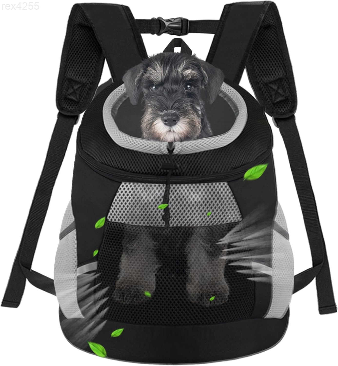 Dog Backpack Carrier Pet Lightweight Dog Carrier Backpack Small Dog Front Backpack Breathable Dog Carriers for Small Dogs with Safety Belt for Outdoor