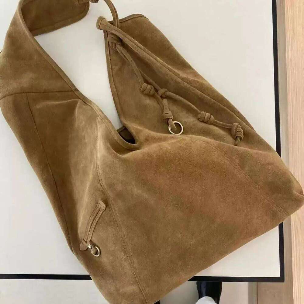 Leather Suede oulder Women's Casual Commute Large Capaci Tote Bag Fall Winter Faion Trend Korean Sle Handbagluxury bag tote bag