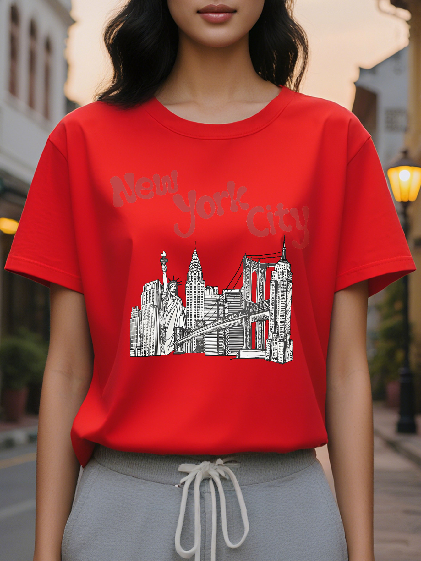 Miss Printing T-shirt Short Sleeve S-XXL Jacket