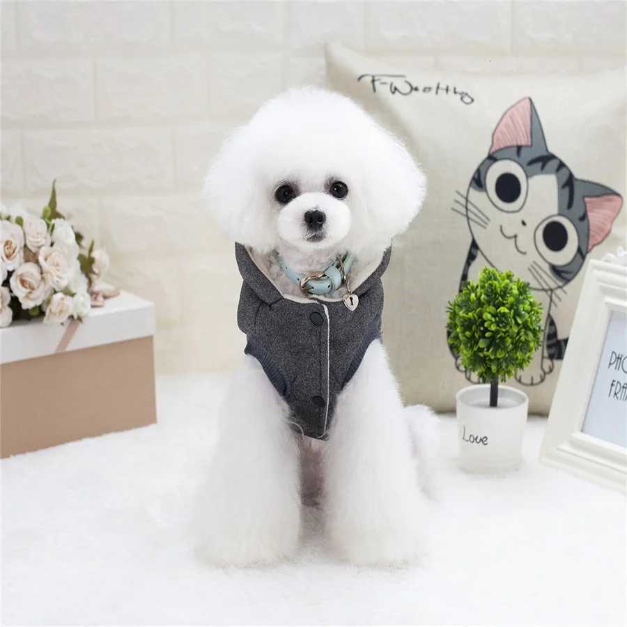 Cute Winter Padded Dog Vest Coat Hoodies Cat Puppy Cold Weather Coats et For Small Dog Drop Shipping W250904