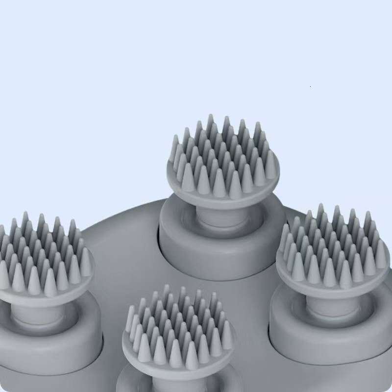 famous brand Cat Smart Massager White Pet Scratching And Head Rubbing Mini Soft ABS Silicone Four Claw