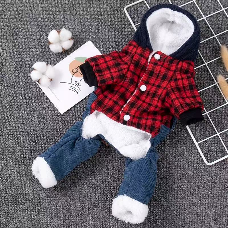 T1112 Winter Bear Fleece Dog Clothes for Small Dogs - Cute Teddy Bear & Panda Designs