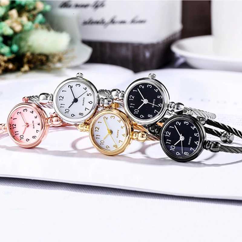 YIKAZE Wen Watches Small Gold Bangle Bracelet Watch Stainless Steel Retro Ladies Quartz Wristwatch Clock Fashion Dress Watch X250904