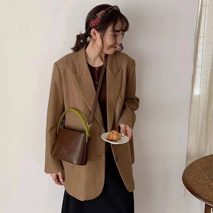 New niche retro handbag crossbody bucket bags women's original Designer Handbags And Purses