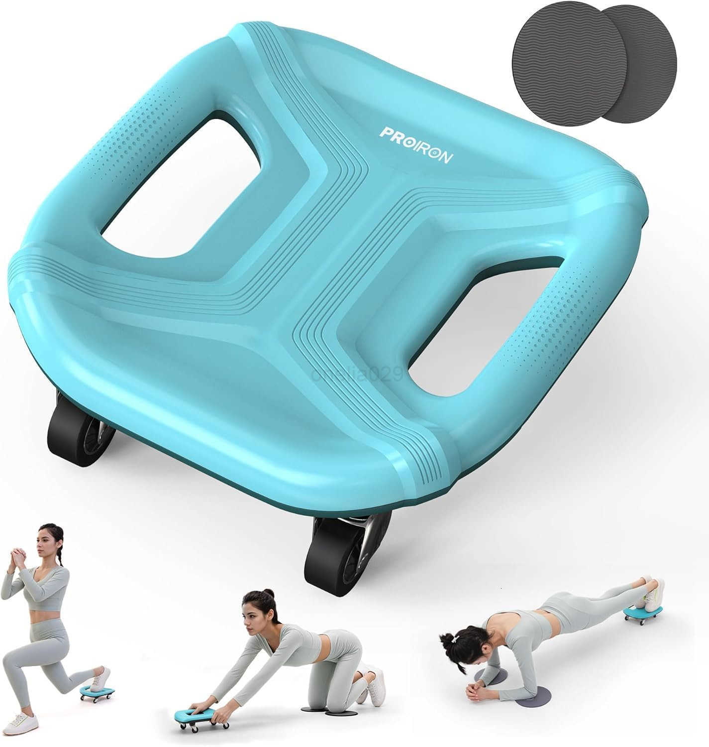 Ab Roller with Knee Pads for Abs Workout Multifunctional Ab Roller Wheel for Abs Workout Abdominal Roller with Knee Pads Abdominal Exercises Wheel Abb