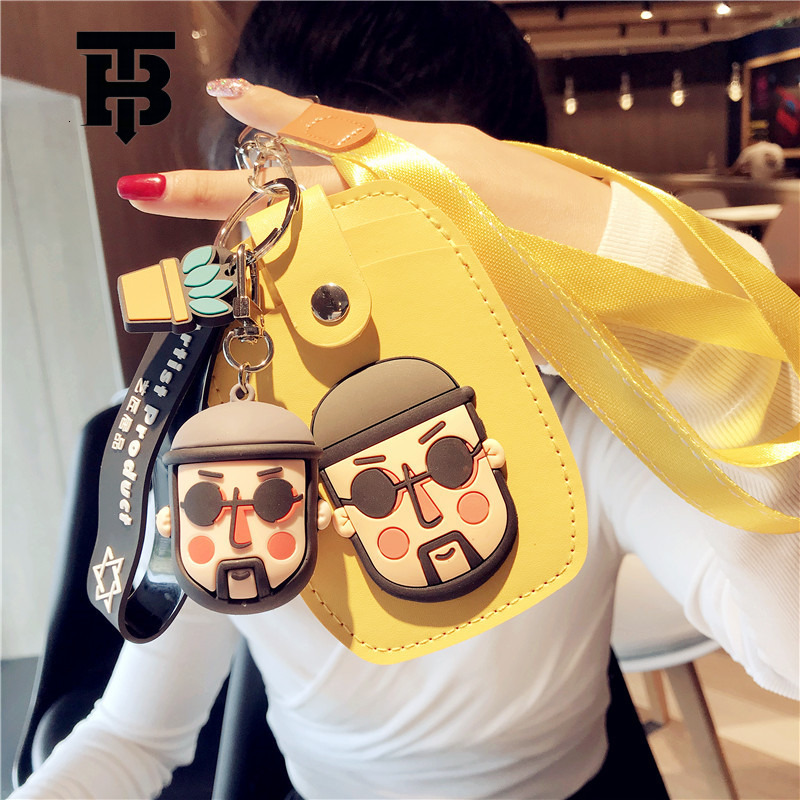 TB BHULAMTE This Killer Is Not So Cold Card Holder Campus Card All-in-One Card Holder Bag Neck Designer s bag Strap Subway Transportation Card Badge C