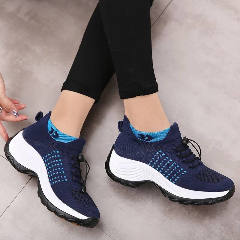 Outdoor Women Walking Sneakers Fashion Jogging Sock Shoes Youth Girls Trainers Breathable Ladies Platform Non-Slip Light Loafers ddmysaturn