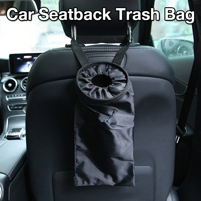 Versatile Car Trash Can & Folding Organizer: Store Accessories Efficiently Behind Seats
