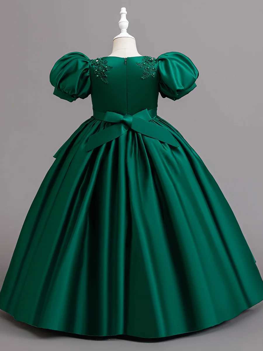 New Children Elegant Dress for Girls Flower Girl Ceremonial Dresses Kid Clothes 4 to 12T Z250904