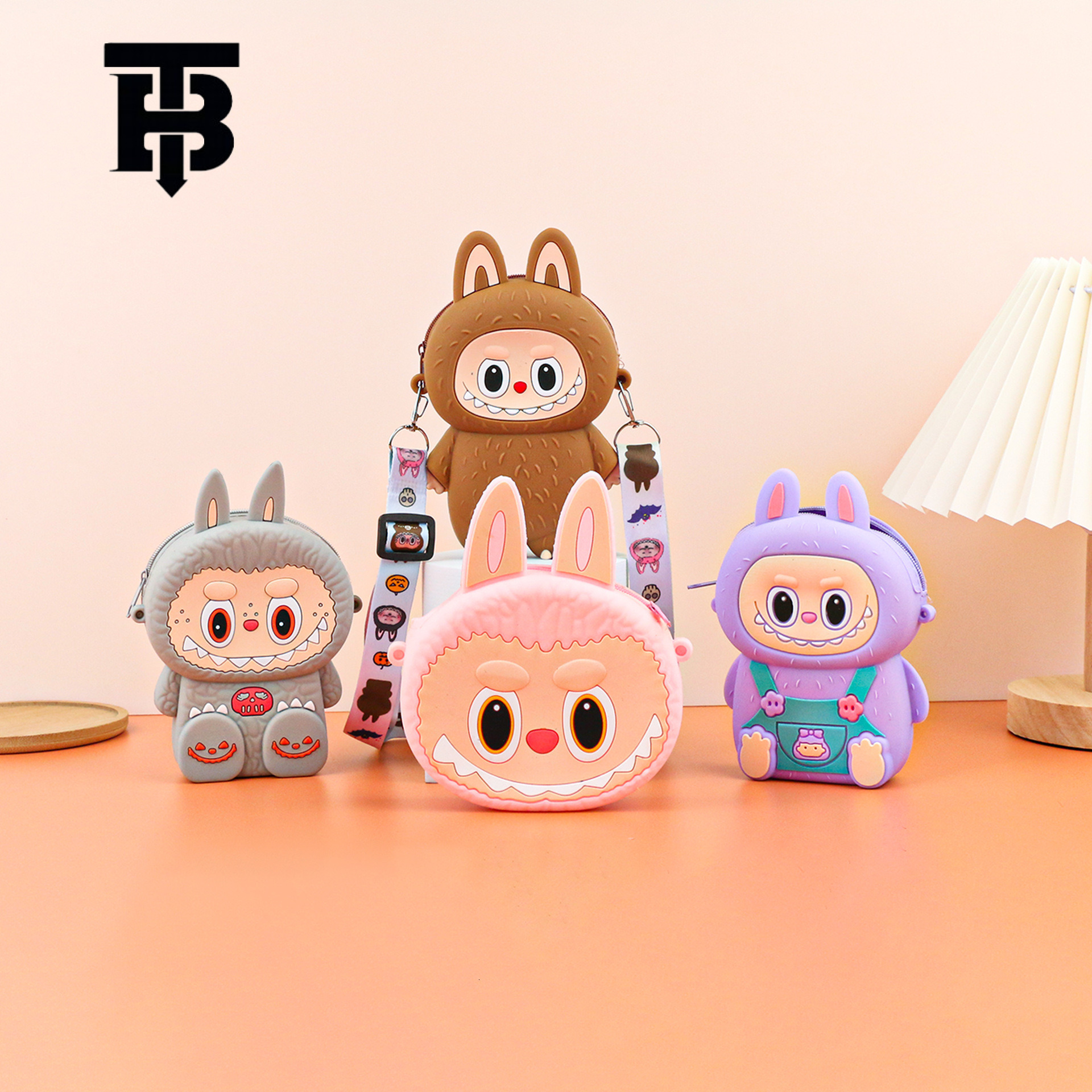 TB BHULAMTE In Stock New City Silicone Labubu Plush Crossbody Bag Cute Labubu Designer S Bag Colorful Crossbody Shoulder Bag