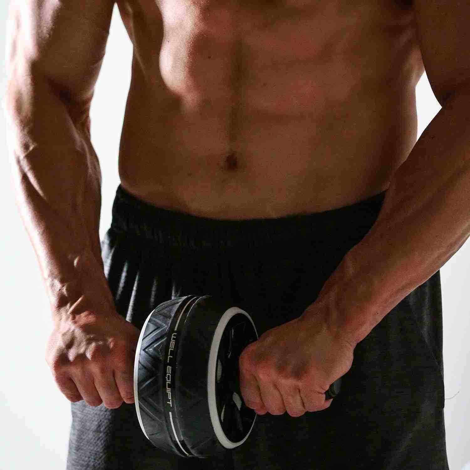 Ab Roller for Abs Workout Ab Wheel Roller for Core Workouts Exercise with our Home Gym Workout Equipment for Men and Women Includes Knee Pad Wellmade 