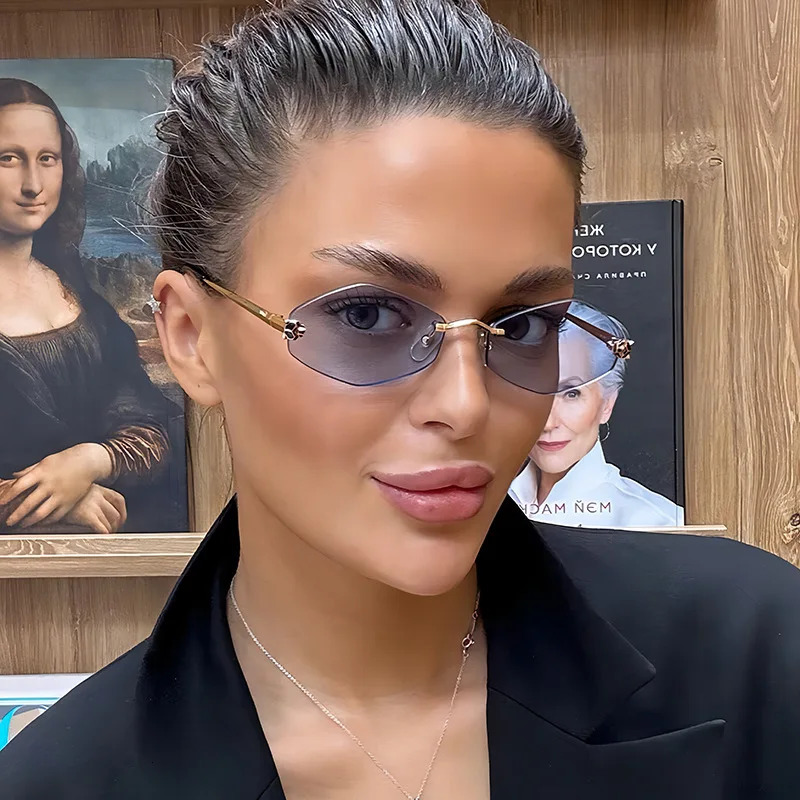 Diamond Cut Edge Personalized Sunglasses Fashionable Mens And Womens Travel Sunglasses HighEnd Small Frame Sunglasses UV400 250903