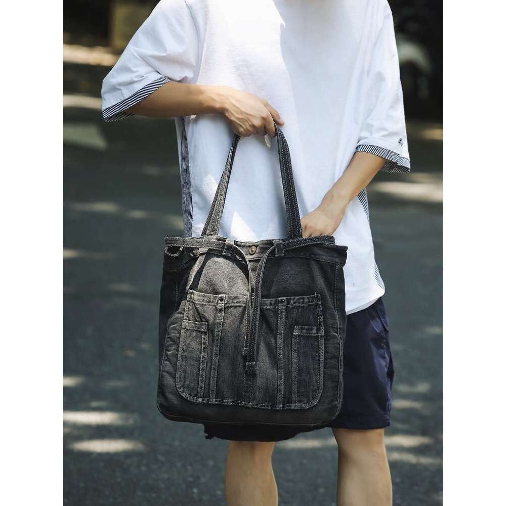 Denim Canvas Large Capacity Tote 2025 New Fashion Shoulder Crossbody Women's Commuter Bag