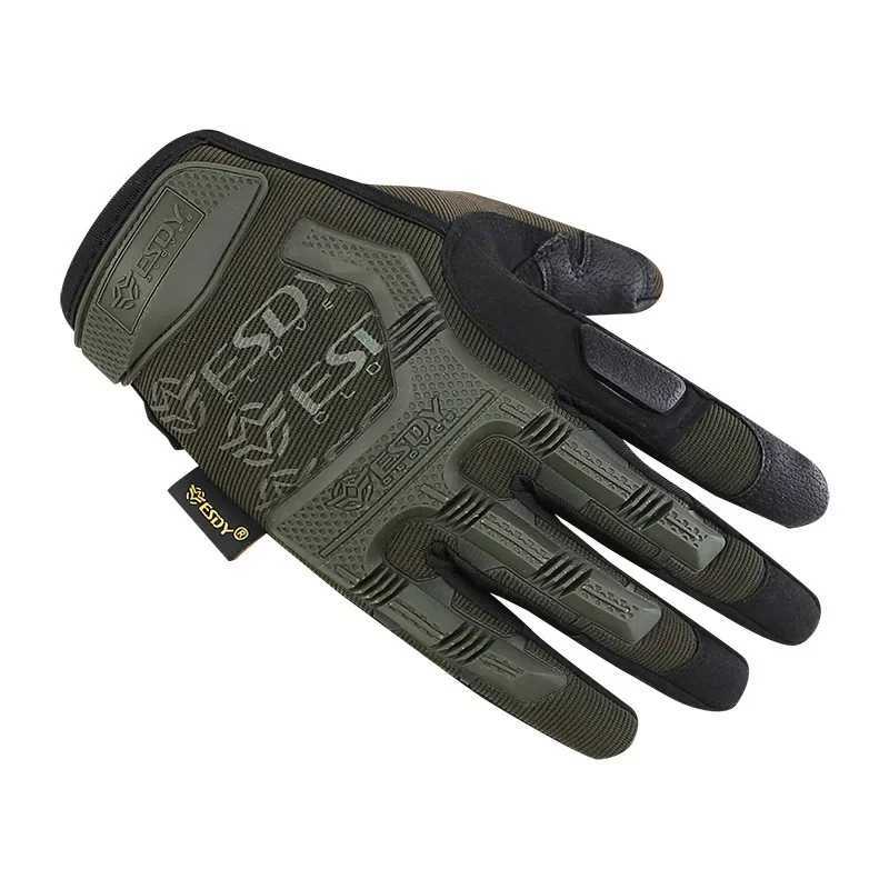 Outdoor Hard Knuck Protection Tactical Gloves Climbing Hunting Hiking Glove Sports Riding Shooting Full Finger GloveXJ250904