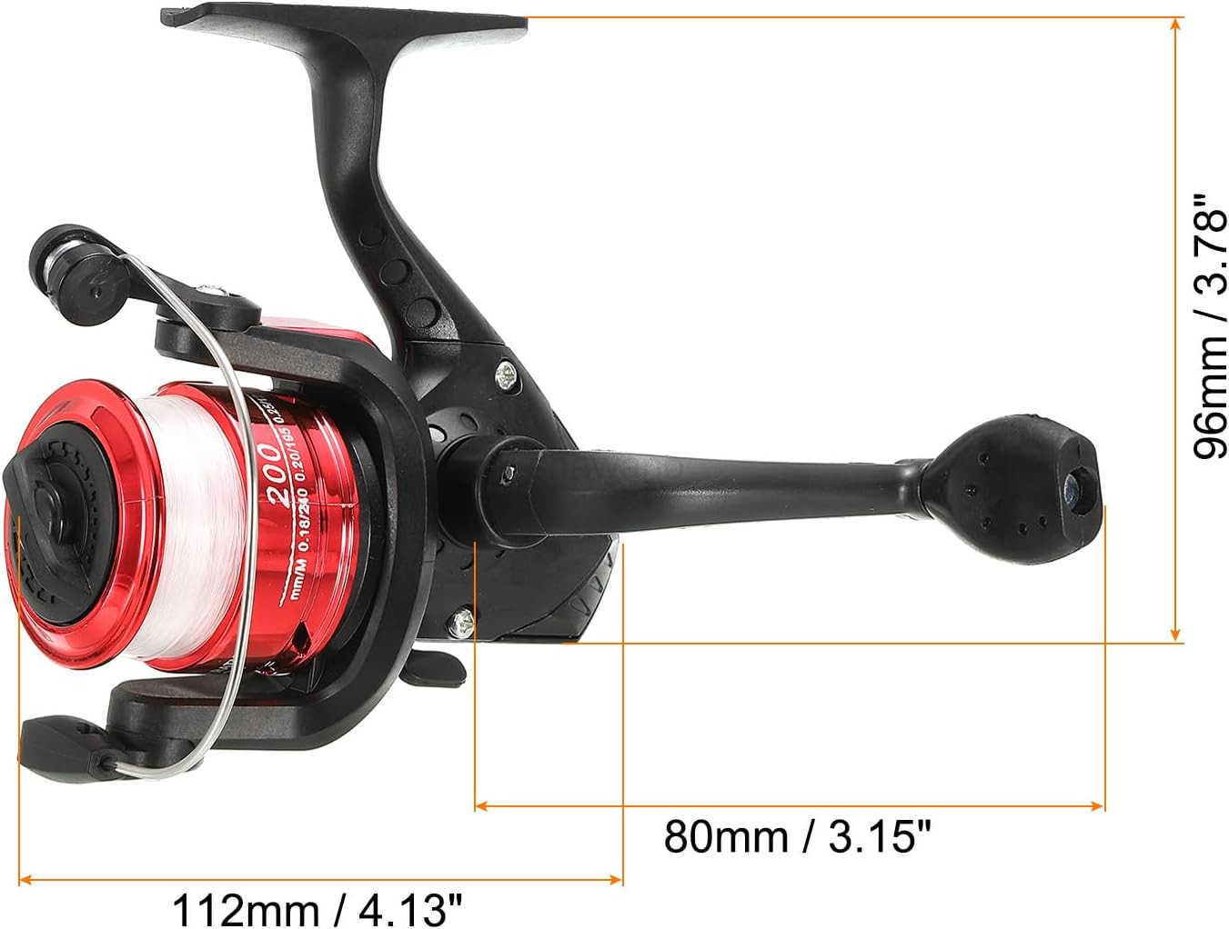 Fishing Reel LeftRight Interchangeable Handle with Fishing Lines W250904