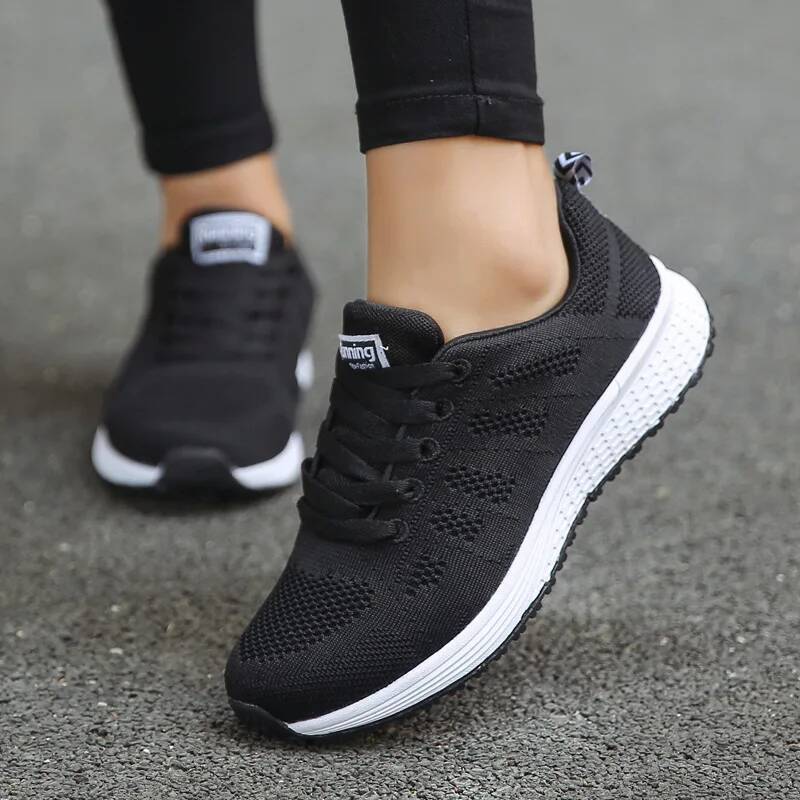 Fashion Breathable Casual Walking Mesh Flat Woman White Sneakers Women 2022 Tenis Feminino Female Shoes ddmysaturn