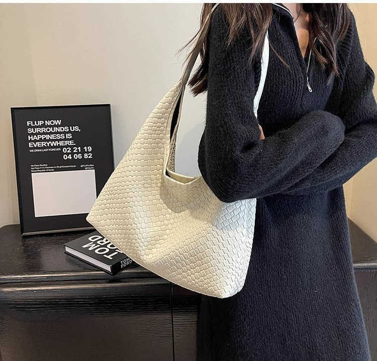 2025 Leather Tote Bag for Women Tophandle Shoulder Bag Hobo Bags Large Capacity Soft Vegan Crossbody Handbag Underarm M250904