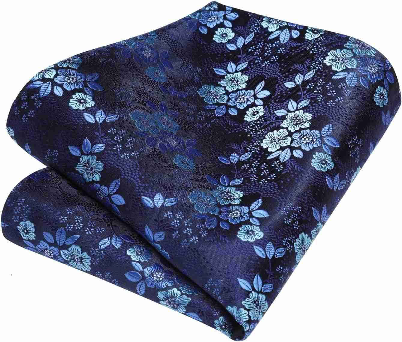 Ties for Men Floral Tie Handkerchief Cufflinks Set Formal Flower Classic Mens Necktie Pocket Square WeddingW250904