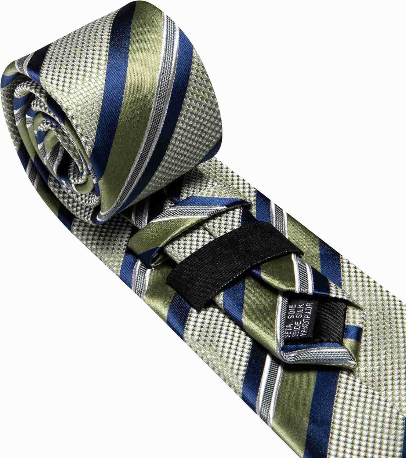 Mens Tie Set Plaid Check Neckties Formal Business Wedding Luxury Pocket Square CufflinksW250904