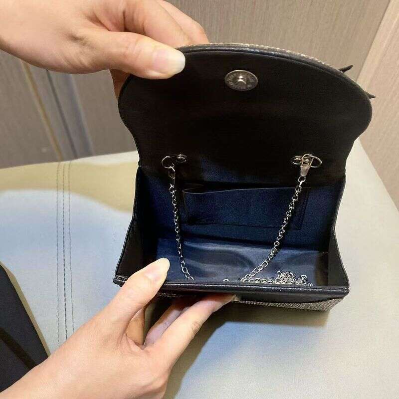 New Style Lady European And American Light Rhinestone Bridesmaid Wedding Dress Evening Party Dinner Bag