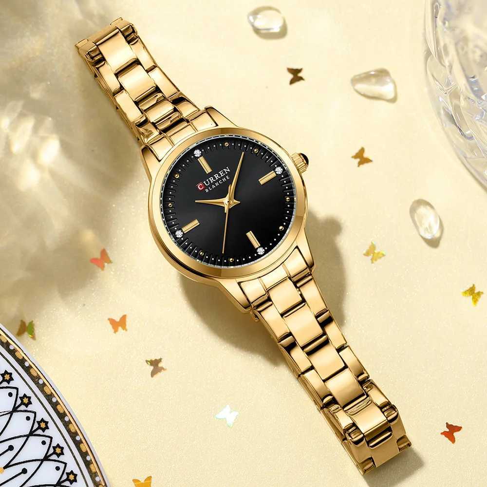 CURRENWens Simple Dial Wristwatch Elegant and Charming Bracelet Quart Watches for Lady Fashion Brand X250904