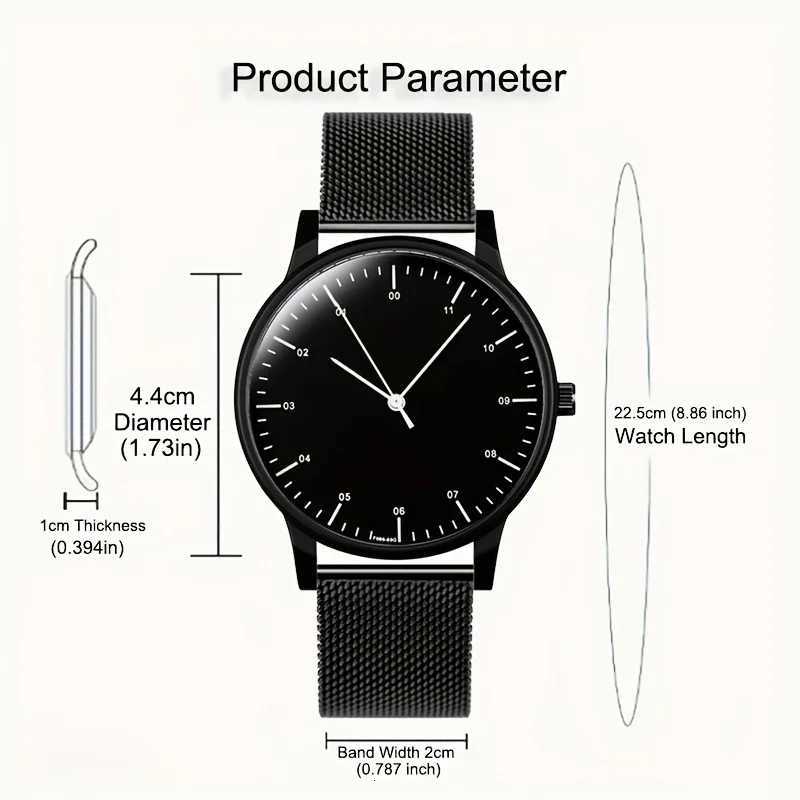gift Enmex backward wristwatch creative design rrsal time simple styleanticlockwise casual quartz lefthand watch X250904