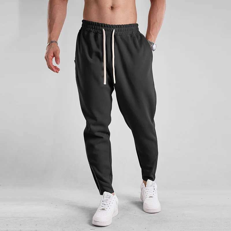 New Solid Color Sweatpants Casual Workout Pants Autumn 12Pcs Lightweight Cargo Trousers Outdoor Gym Fitness Drawstring TrousersXJ250904