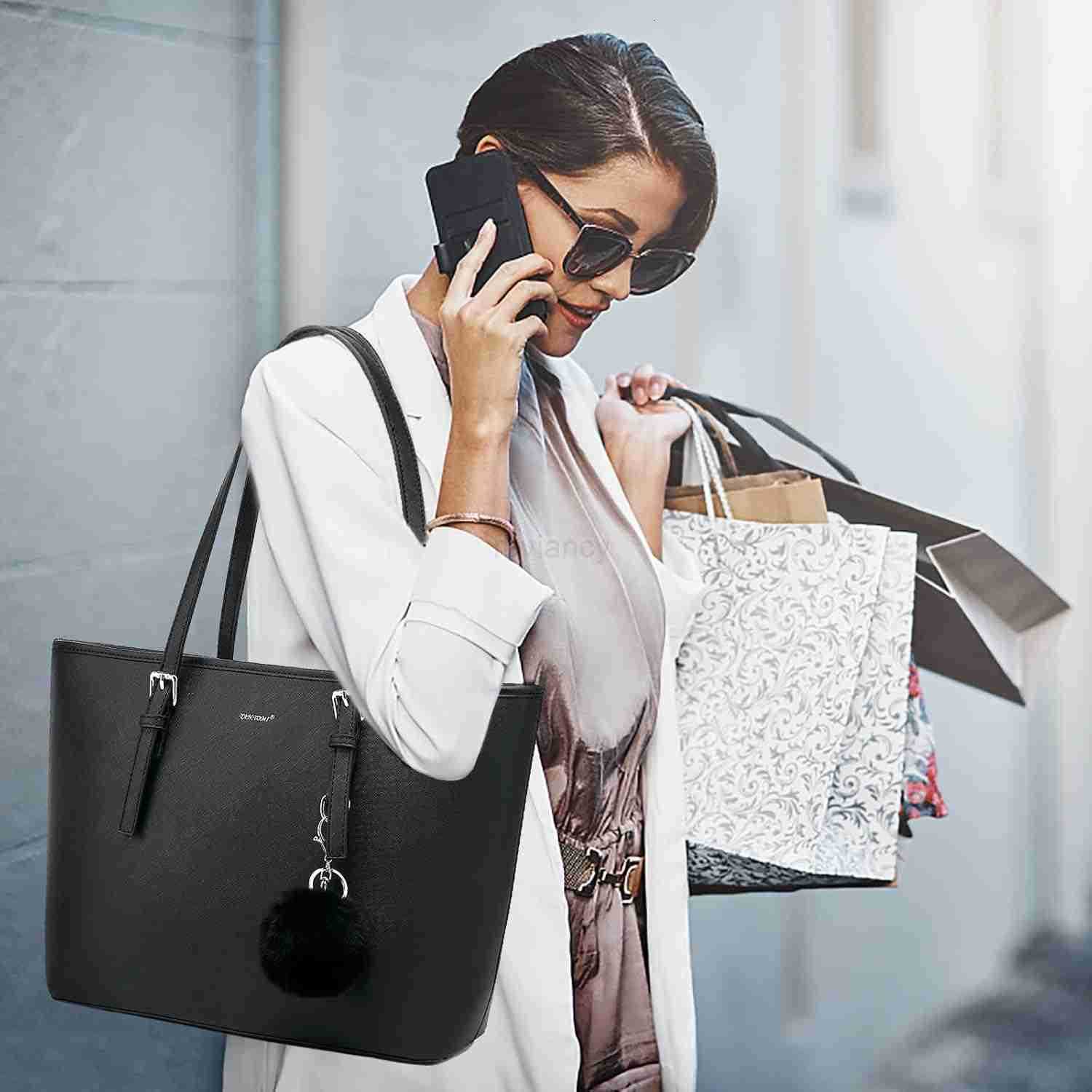 Tote Bag for Women Large Purse Top Handle Ladies Shoulder Bags for Office School ShoppingW250904