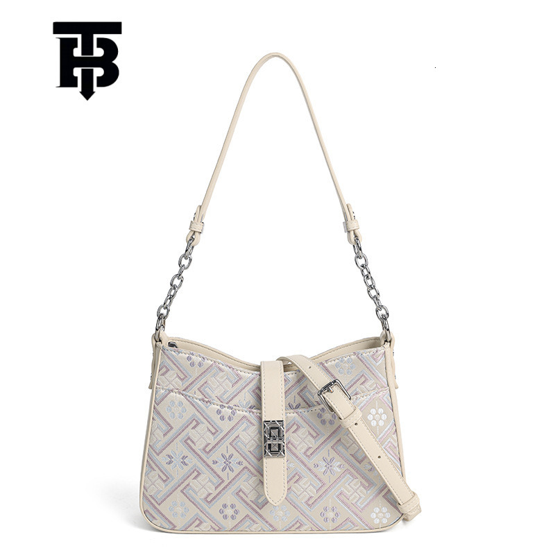TB BHULAMTE Designer S Bag 2025 Summer New Ethnic Style High-end Single Shoulder Underarm Bag National Style Light Luxury Versatile Single Shoulder Cr
