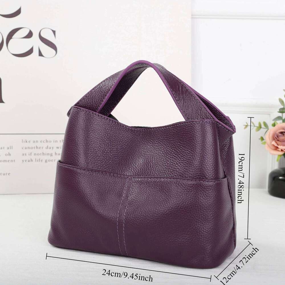 Women's Top-Grain Leather Work Tote Bag - Convertible Crossbody Laptop Purse for Commutingluxury bag tote bag