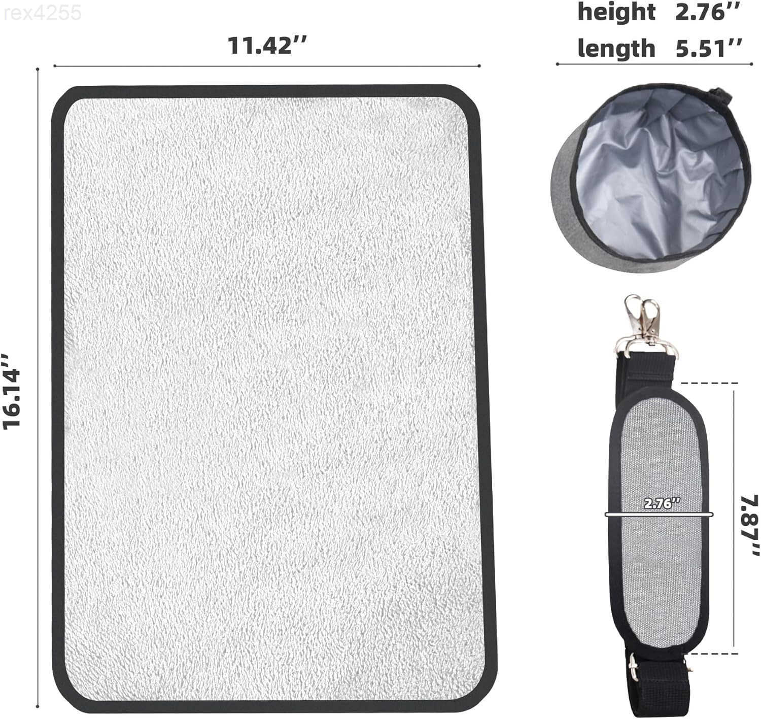 Collapsible Travel Puppy Carrier with Lightweight Fabric Design GreyW250904