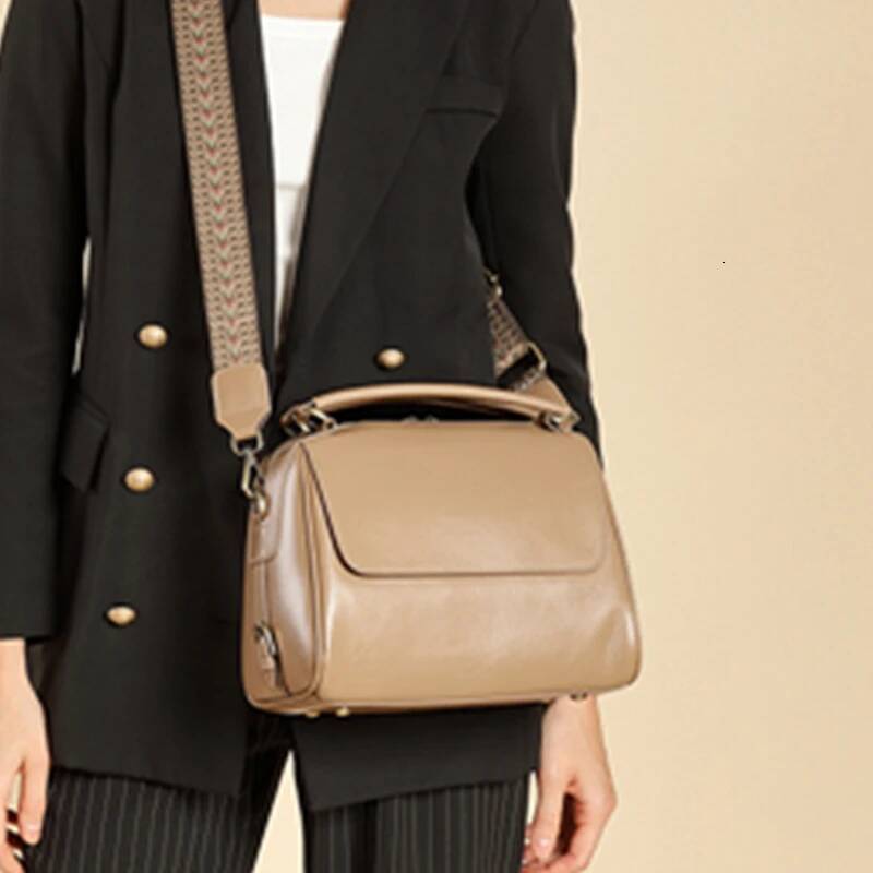 Toptrends 100% Genuine Leather Boston Shoulder Crossbody Bags For Women 2025 Designer Pillow Tote Satchel Ladies Handbags