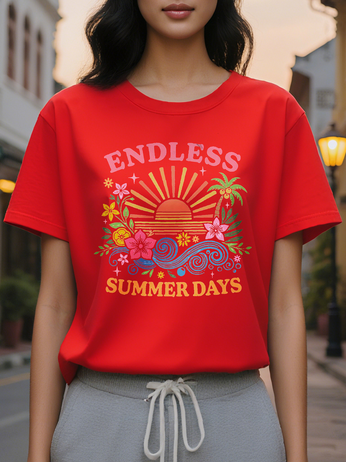 V Cropped Linen Blend Polyester Blend Mint Orange Sports Petite Size Ladies' Female Women's Blouse Shirt