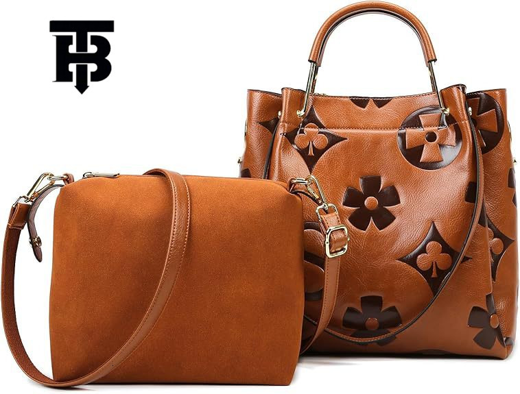 TB Designer s bag BHULAMTE Bucket Bag for Women, High-End Feel, Large Capacity, Fashionable Embossed Shoulder Bag, Handbag, Office Commuter Bag