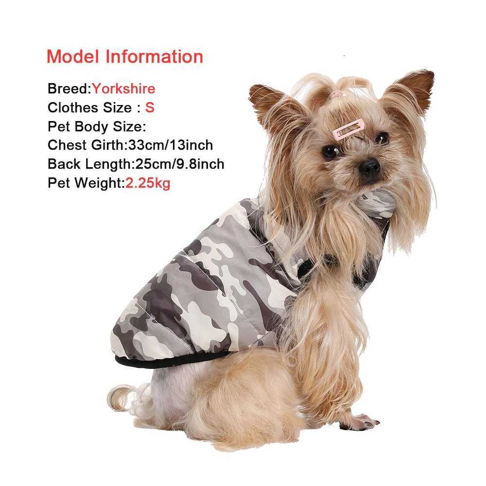 Winter Warm Dog Clothes Waterproof Windproof Pet et Coat For Small Medium Dogs Cats Camouflage Print Chihuahua Pug Outfits W250904