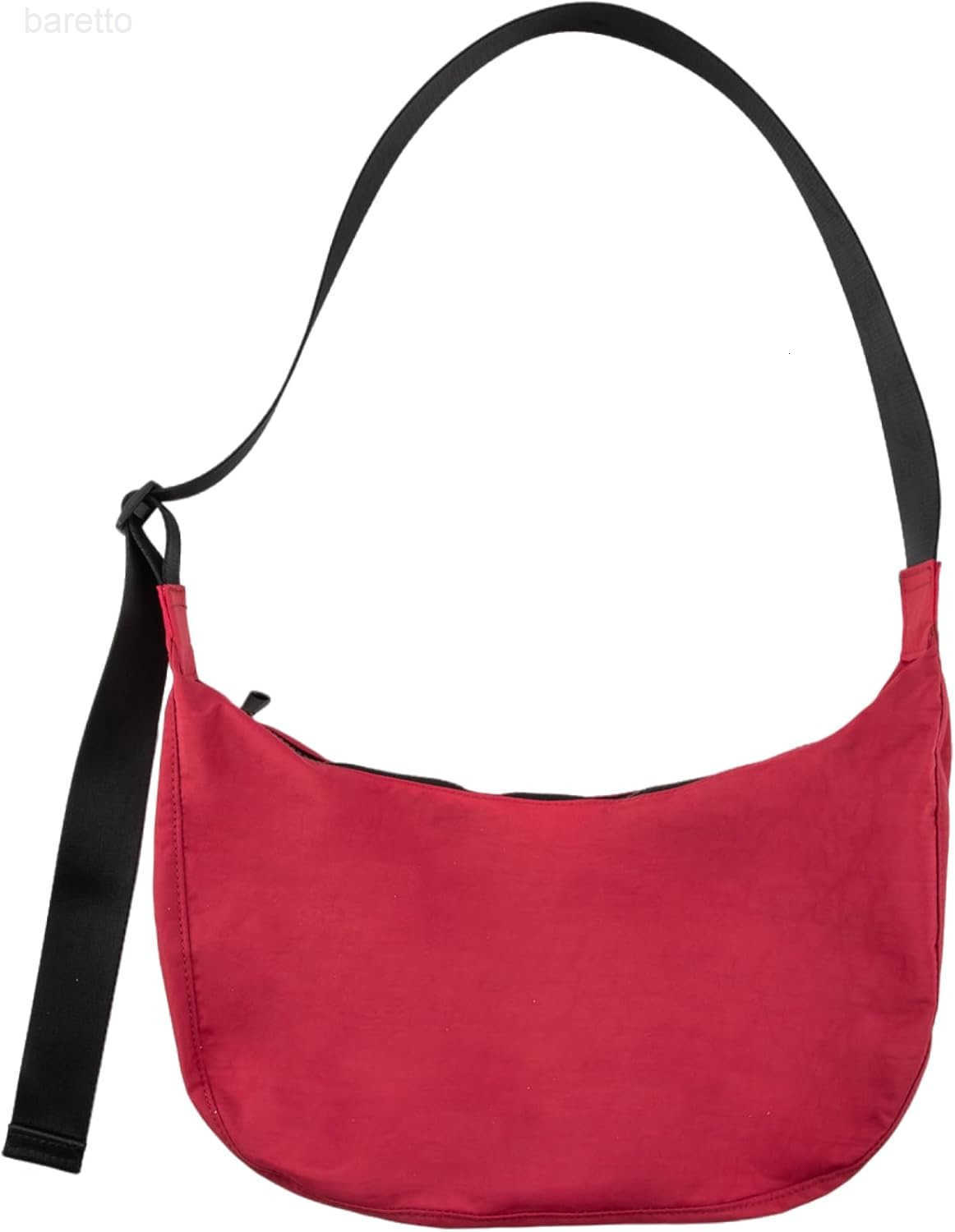 Nylon Crescent Shoulder Bag for Women MenCrossbody Bag with Adjustable StrapDual Interior Zip Pocket M250903