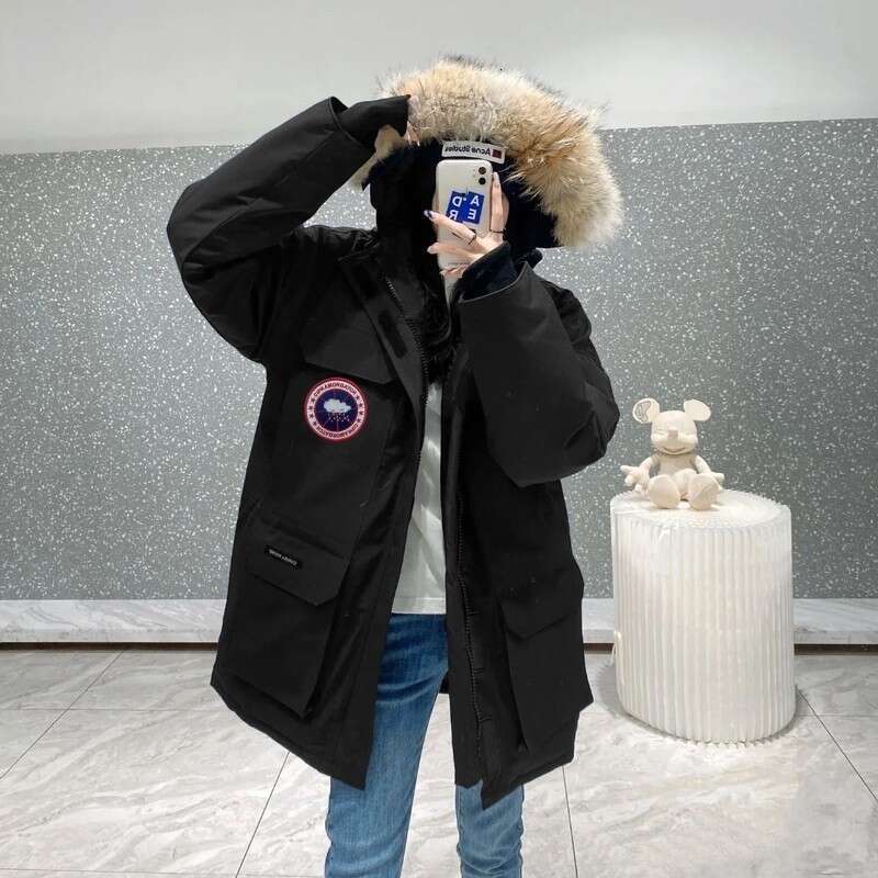 Winter New Fashion Hooded Down Padded Jacket Women's Thickening Winter Outdoor Snow Jacket Couple Tooling Jacket Coat