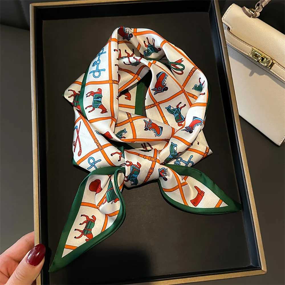 Luxury Print Scarf Skinny Ribbon Haiands Wen Neck Kerchi Foard Hair Bands Scarves Bag Hand Ribbon 14714CM G250904