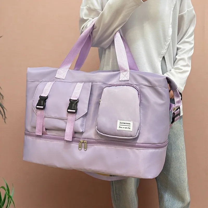 Large Capacity MultiFunctional Travel Duffel Bag Gym Tote with Multiple Compartments Durable Nylon Sports Bags 250903