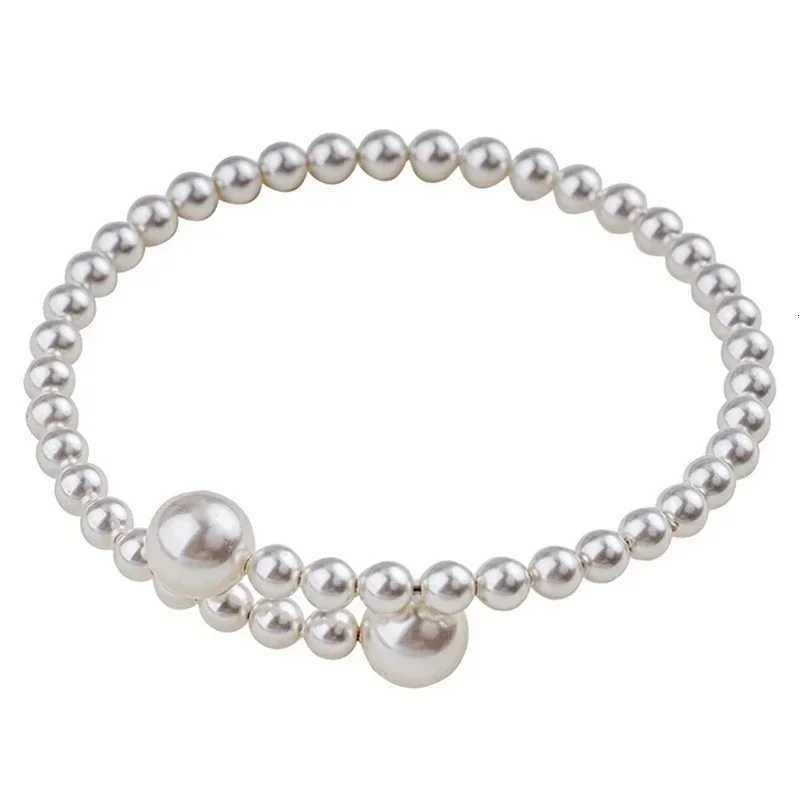 Imitation Pearl Stretchable Bracelet for Women Personalized Fashion Daily Accories Party Jewelry Birtay Anniversary GiftsXJ250904