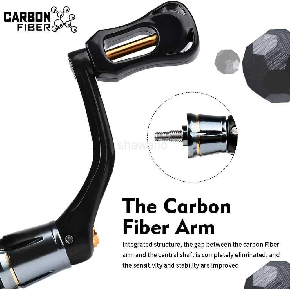 Spinning Reel Fishing Reels Carbon Fiber 13lb Max Drag 571 Gear Ratio 51BB Aluminum Spool Ultra Smooth for Saltwater Freshwater Bass Fishing Spinning 