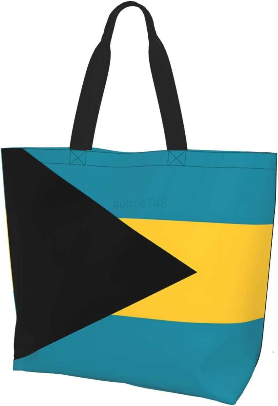 Cute Flag Tote Bag for Women and Men Reusable Shoulder Bags for Gym Shopping BeachTravel M250904
